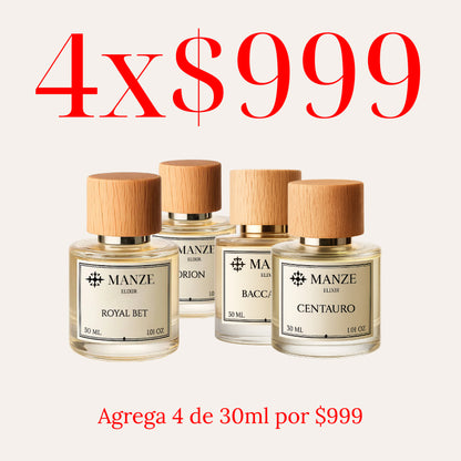 4 Fragancias de 30ml x $999
