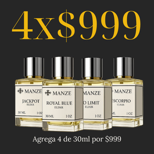 4 Fragancias de 30ml x $999