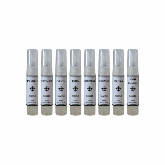 Pack de 8 perfumes de 5ml.
